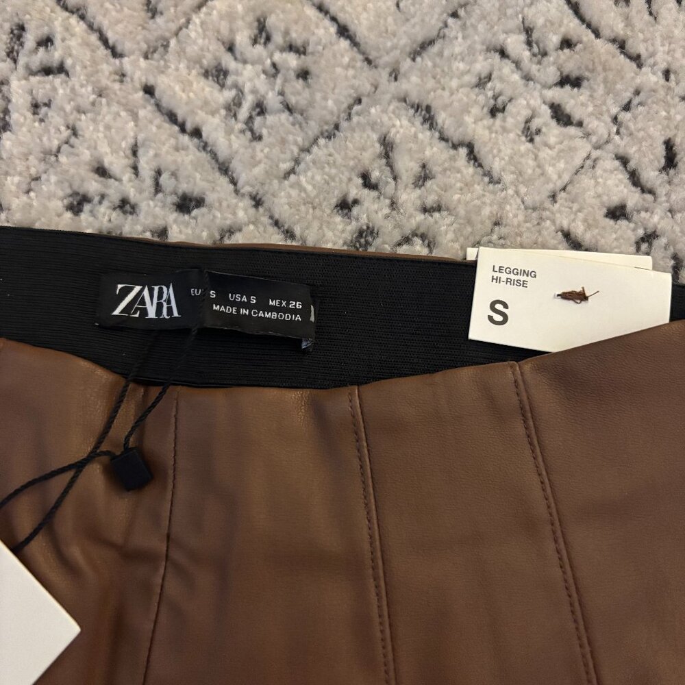 Zara Faux Leather Pants